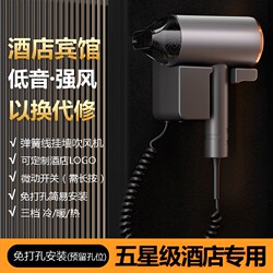 Hotel and Guesthouse Wall-Mounted Hair Dryer, Household Electric Hair Dryer, Wall-Hanging Hair Dryer, Hair Care, Quick-Drying, Powerful, High-Speed