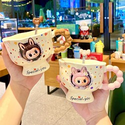 Ins Bunny Mug, High-Looking Ceramic Couple Water Cup, Cute Cup, Birthday Gift for Girls, Souvenir Gift