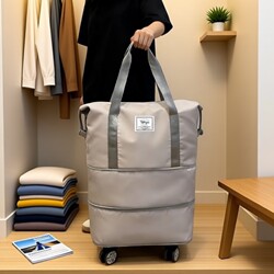 Luggage Bag, Student Luggage Storage Bag, Large Capacity, Lightweight, Foldable Travel Bag, Trolley Backpack