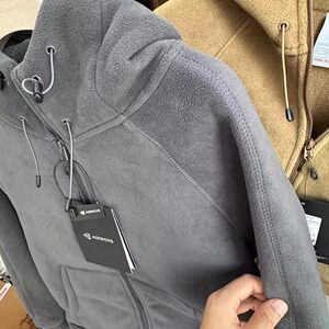 
Heavy 620g! Thick and warm! Winter wear double-sided fleece hooded jacket for couples autumn and winter sweatshirt