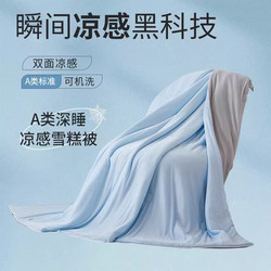Ice Cream Deep Sleep Summer Cooling Quilt Air Conditioning Quilt Summer Quilt Single/Double Ice Silk Summer Quilt Thin Quilt Core Washable Machine Washable