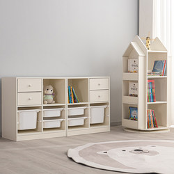Children's Chest of Drawers, Baby Storage Cabinet, Bookshelf, Children's Room Drawer-Type Storage Cabinet, Toy Multi-Layer Low Cabinet, Bedside Table
