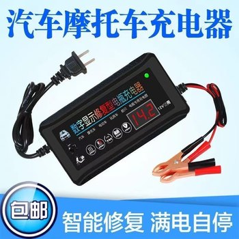 12V car battery charger truck motorcycle scooter smart fast battery universal charger