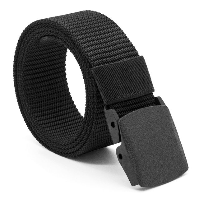 Men's belt plastic buckle casual youth trendy belt student versatile ...