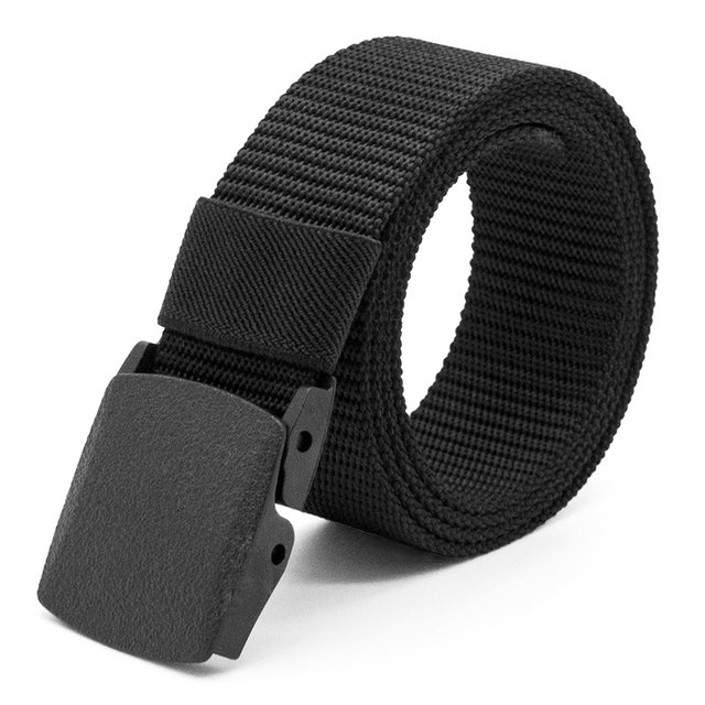 Men's belt plastic buckle casual youth trendy belt student versatile ...