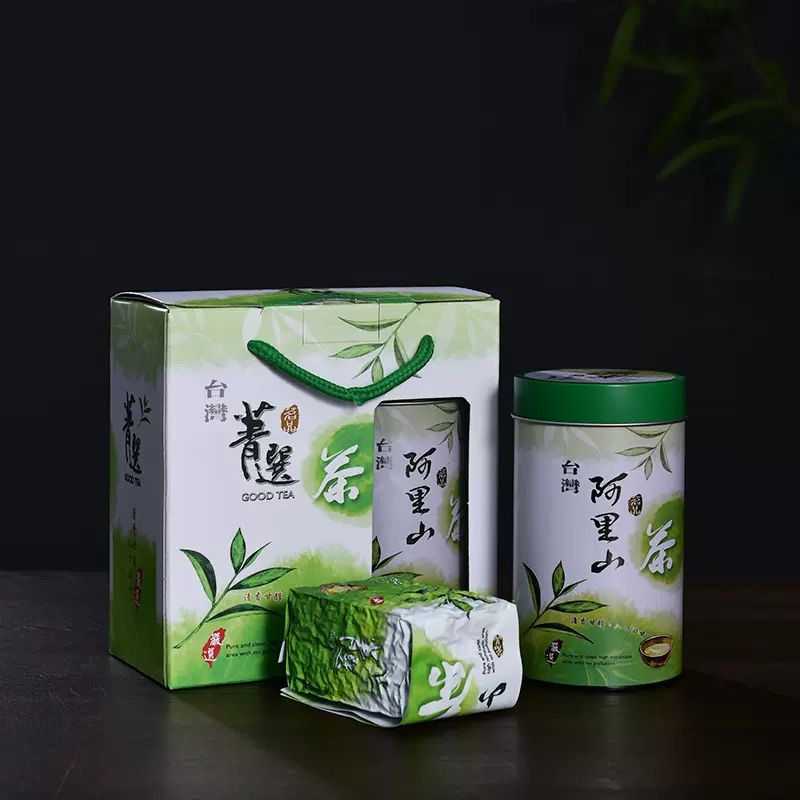 台湾茶高山茶清香型阿里山茶金萱茶特级正宗台湾乌龙茶叶罐装礼盒-Taobao