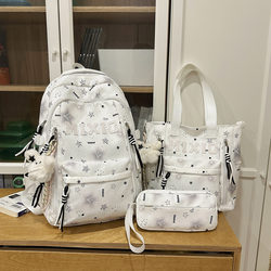 Children's Schoolbags, Junior High School Girls, Primary School Students, 2025 New Printed Large-Capacity Backpacks for High School Students and College Students