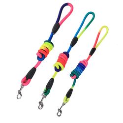 Pet leash foreign trade best-selling small dog Teddy colorful nylon dog leash cat travel anti-lost leash
