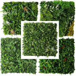 Sunscreen green plant wall simulation vegetative artificial plastic fake grass decoration decorate balcony interior prop background flower wall