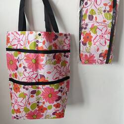 Roller shopping bag polyester folding shopping cart portable supermarket tugboat bag wheel bag supermarket bag