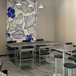 Luckin Coffee Catering Milk Tea Sofa Coffee Table Barber Shop Industrial Style Bar Stool High Stool Table and Chair Bench Chair