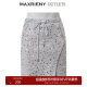 MAXRIENY light luxury sporty slit skirt summer skirt bead sheet pencil skirt
