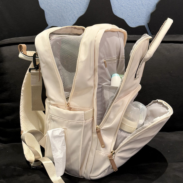 ALAMOM Mommy Bag Maternal and Baby Extra Large Capacity Lightweight Shoulder Fashion New Style Outdoor Multifunctional Mom and Dad Bag