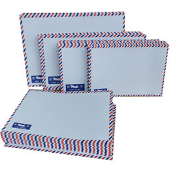 Western-Style Air Mail Envelope, Thickened 140g Paper, Back Opening, International Postage, Letter, Colored Four-Sided Border, for Philately and Mailing