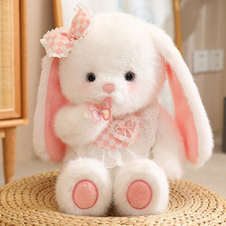 Cute Rabbit Doll Plush Toy, Little White Rabbit Doll, Hugging and Sleeping, Birthday Gift for Girls, Stuffed Doll