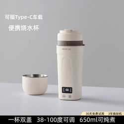 German Zhenmi Portable Water Boiling Cup, Small Mini Kettle for Business Trips, Travel, Car Heating, and Insulated Electric Hot Water Cup