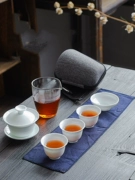 Bát phủ Xiaojiang, một ấm, bốn cốc, cốc thủy tinh nhanh, ba cốc, bộ trà du lịch, túi xách tay, logo du lịch ngoài trời