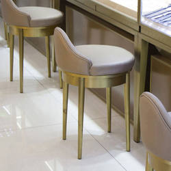 Stainless Steel Jewelry Store Special Stool, Cashier Backrest Bar Chair, Gold Store, Eyeglass Store Counter Stool, Gold Chair