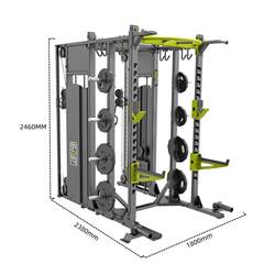 Authentic Dhz Big Beard Little Flying Bird Multifunctional Power Rack Training Free Squat Rack Commercial Fitness Equipment U1083