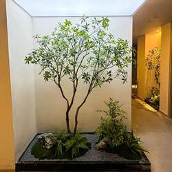 Artificial Horsewood for Window Display, High-End Indoor Faux Greenery, Decorative Tree, Large Fake Tree, Minimalist Landscape