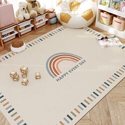 Floor Mat for Children's Reading Area, Crawling Mat for Babies to Play, Pvc Thickened No-Maintenance Carpet, Bedroom Toy Room Decoration