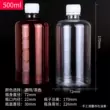 Chai nhựa 500ml có vảy và nắp trong suốt, chai đựng dung dịch nước mẫu, chai rỗng 1kg v rohto dryeye