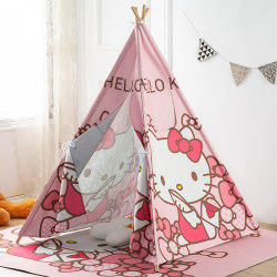 Cartoon HELLOKTTY parent-child room children's tent indoor playhouse boys and girls small house bed separation artifact