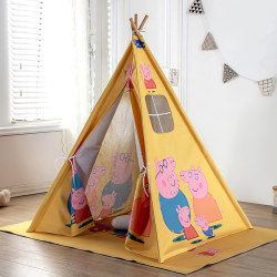 Hotel Cartoon Page Children's Tent Indoor Game House Boys and Girls Small House Castle Mongolian Yurt Bed Separator