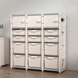 Toy Storage Cabinet, Multi-Layer Large Odorless Household Baby Storage Rack, Large Capacity Organizing and Stable Storage Cabinet