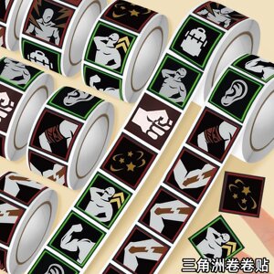 
Delta Action Health Roll Stickers Popular Icons Game Peripheral Notebook Account DIY Small Decorative Stickers
