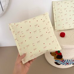 Korean Style ins Self-Sealing Bags with Bow, Bubble Envelopes, High-Value Bubble Bags, Cute Thickeneded Express Bags