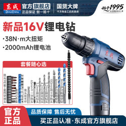 Dongcheng Electric Drill Lithium Battery Hand Drill Electric Screwdriver Rechargeable Impact Drill Household 1201 Dongcheng Power Tools