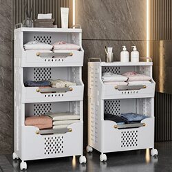 Children's Corner Storage Rack Toy Storage Cabinet Multi-Layer Storage Rack Baby Bookshelf Storage Cabinet Children's Room Corner Cabinet