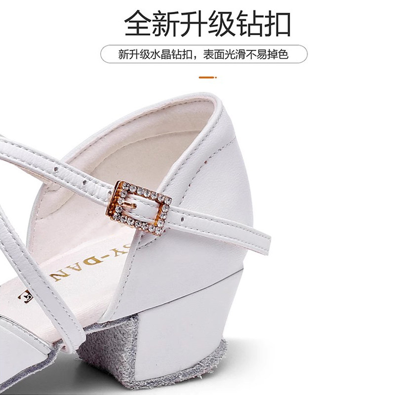 Frost Edge Girls Latin Dance Shoes Soft Sole Beginner Ballroom Shoes