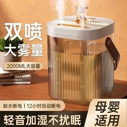 [Instant Discount of 50 Upon Ordering] Dual-Nozzle Baby and Mother Humidifier USB Portable Large-Capacity Silent Px for Office and Bedroom