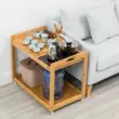 Nanzhu di động xe đẩy trà bàn trà nhỏ bàn trà sofa phòng khách bên bàn ngắn xe đẩy trà hộ gia đình bộ trà khay trà trà làm bàn bàn trà sofa hiện đại 