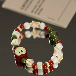Jingdezhen New Cute Apple Fresh Style Ceramic Bracelet Jewelry for Women, Gift for Girlfriend, Peace Gift