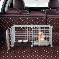 Dog Cage Car Pet Cage Transport Cage Car Trunk Car Outing Household Portable Cat Cage Dog Cat and Dog Delivery Room