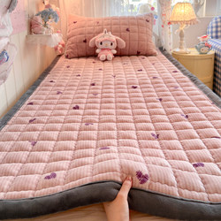 Milk Velvet Mattress Pad, Soft Cushion for Home Use, Thickened for Dormitory Students, Single Bed Pad, Winter Fleece Blanket Mattress