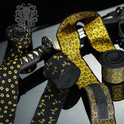 Deep Fear Samurai Soul Special Edition Hand Wraps Boxing Muay Thai Mma Bandages Handmade Gold-Stamped Hand Wraps