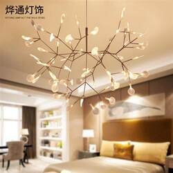 Manufacturer branch lamps simple creative hotel villa restaurant clothing living room firefly chandeliers customization