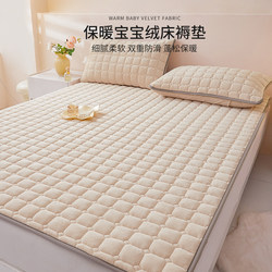 Roland Home Textiles Flannel Mattress Thickened Bed Pad Autumn and Winter Warm Home Use Double Mattress Non-Slip Washable