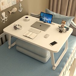 Small Bed Table, Desk for College Dormitory, Folding Table, Bay Window Study and Office Computer Desk, Lazy Table, Car Table, Laptop Stand, Reading Stand, Lap Table, Children's Bedroom, Enlarged Upper Bunk