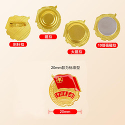 Official Communist Youth League Badge, Magnetic 2cm Standard Model for Students, Strong Magnetic Pin for Members, Wholesale School Badges, Pin-Style Badge