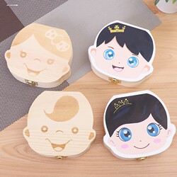 Children's Deciduous Tooth Preservation Box, Wooden Baby Hair Collection Bottle for Girls, Zodiac Tooth Storage Box for Boys