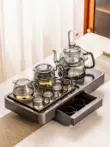 Bếp điện gốm sứ pha trà thủy tinh Bộ trà hoàn toàn tự động bàn trà ấm đun nước tích hợp hộ gia đình 3 trong 1 khử trùng trà bếp bàn pha trà điện