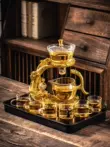 Năm Rồng kính lười tự động bộ ấm trà hộ gia đình từ ấm trà cao cấp pha trà hiện vật 2024 phong cách mới bộ ấm trà điện