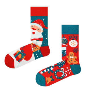 Christmas socks Men and women autumn and winter Mid -in -winter socks cute cartoon Christmas gift couple model winter gift box long socks
