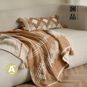 
Lanpin {Muyungui} Medieval Art Blanket Sofa Cover Nap Category A Maternal and Infant Grade Half Velvet Blanket