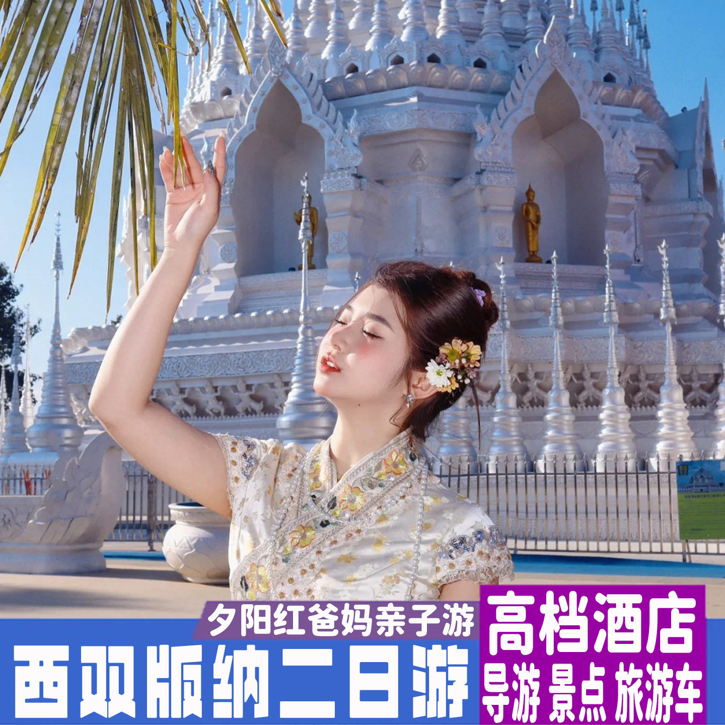 西双版纳二日游 野象谷星光夜市换装旅拍 云南旅游含酒店住宿导游